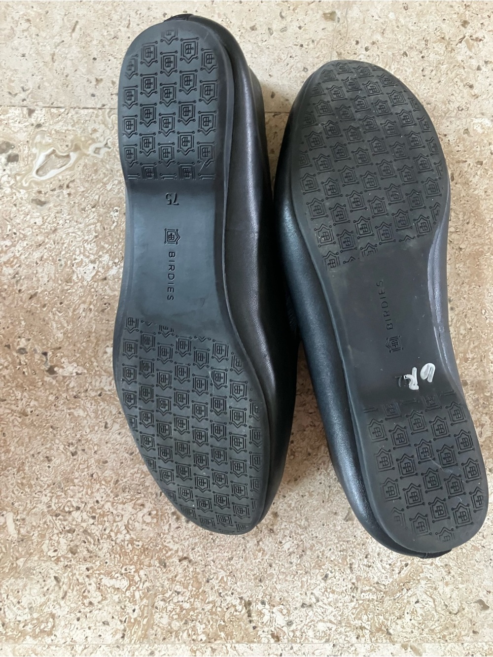 Birdies The Starling Loafer Black Leather Flats Quilted-Insole Flats (7.5) - Picture 8 of 8
